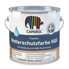 Caparol Capadur Wetterschutzfarbe Holzfarbe NQG weiß 0,75 L 2,5 L 5 L oder 10 L