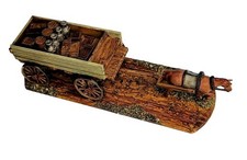 28mm Bauernwagen mit Pferd -