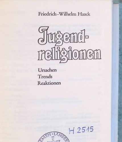 Jugendreligionen ursachen - :,