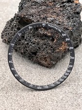 #1354 OMEGA 33,4mm TACHYMETER BLACK LÜNETTE GLASRING ZIFFERBLATT DISTANZSCHEIBE