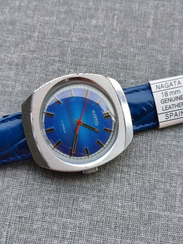 Vostok 2409a herren uhr blau - 2409a,