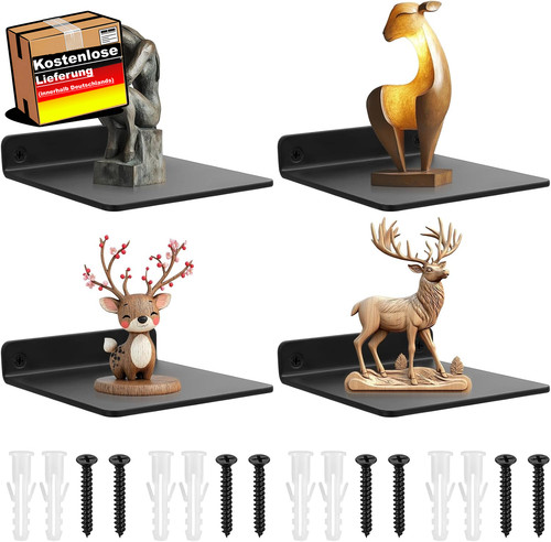 Kleine wandregale set - wandregale, schwarz
