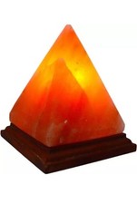 Salzlampe Pyramide 20cm – Kristallsalz Lampe Orange Licht E14