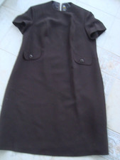 Damen-Kleid, Marke delmod, Gr. 48, Schurwolle gefüttert, braun