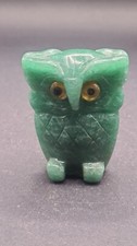 Jade Figur China Eule  Statue