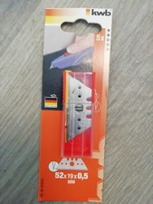 KWB 5 Ersatz Hohlschliffklingen 52x19x0,5mm Trapezklingen