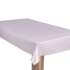 laro Wachstuch-Tischdecke Wachstischdecke Gartentischdecke Karo Kariert LilaRosa