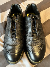 Porsche Design, P5000 Golfschuh, 43 1/3, UK 9 Schwarz Leder wasserdicht, adidas