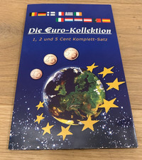 Euro-Kollektion 12 x 1, 2 + 5 Cent der 12 Euro-Länder in Sammelmappe