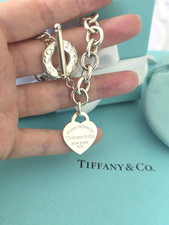 Return to Tiffany & Co. Herzanhänger Knebel 7,75 Zoll Silber Armband