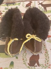 Baby Schuhe Lammfell Gr 17-18 Kinderwagenschuhe