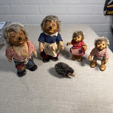 Vintage Steiff Hedgehog Family