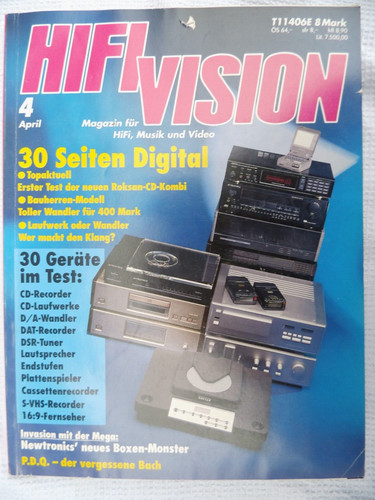 Hifi vision newtronic - vision, 4/92,