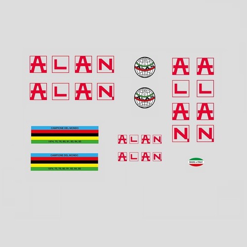 Alan bicycle rahmen aufkleber - bicycle,