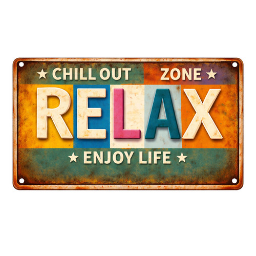 Relax enjoy nummernschild - relax,