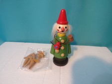 Räuchermännchen mit Vogel - aus DDR - Omas Schrank incl. 10 Räucherkerzen