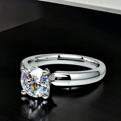 Rundschliff diamant ring igi - diamant,