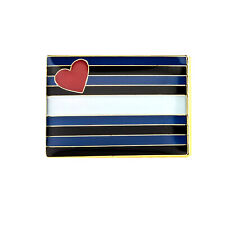 Lederfetisch-Flagge Anstecker Rechteck LGBT Gay Pin Pride Fahne Leder Fetisch