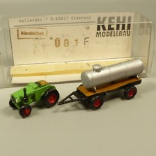 KEHI Modellbau Spur N 1:160 081F Traktor mir Tank-Anhänger in OVP EX6391