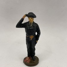 Elastolin Panzermann Panzersoldat Stillgestanden Still Stehend Salutierend Rar