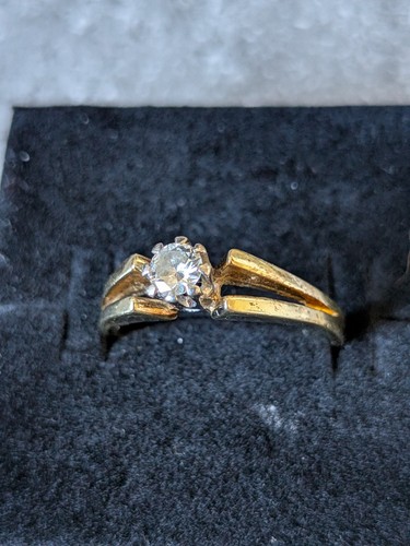 585 gold diamantring - 585,