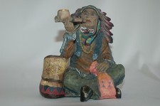 Indianer  (B/H/T = ca. 14 x 15 x 13 cm)