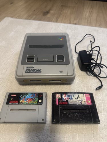 Super nintendo snes grau - super,