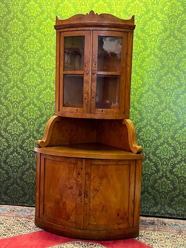Biedermeier vitrine eckvitrine - vitrine,