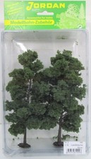 Spur H0 Jordan Modellbau  [2]  Laubbäume 18cm fertig beflockt 2 Stück  - OVP NEU