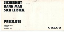 VOLVO Preisliste Modelljahr