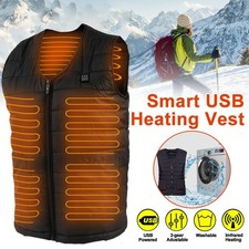 Winter Beheizbare Weste Heizjacke Elektrisch Heizweste Beheizte Wärmeweste Vest