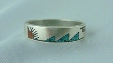 Ring Chip Inlay Indianer