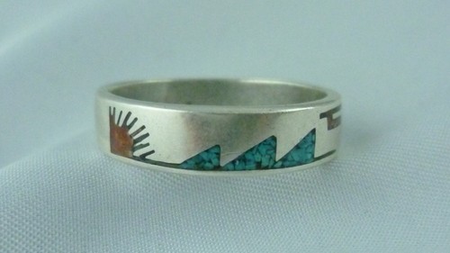 Ring chip inlay indianer - chip,
