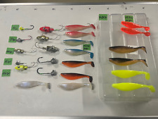 Lagerware Konvolut Gummiköder Gummifische Norwegen Jigköpfe Jigs in Box FK2874