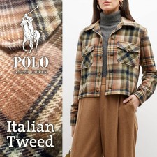 NP~250€ Polo Ralph Lauren Tweed Hemd, M, Wolle, kariert, kurz, Blazer, Jacke