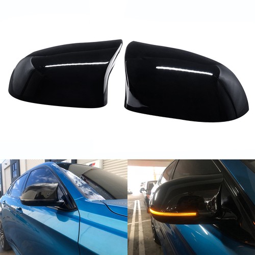 Schwarz glänz spiegelkappe - 2x,