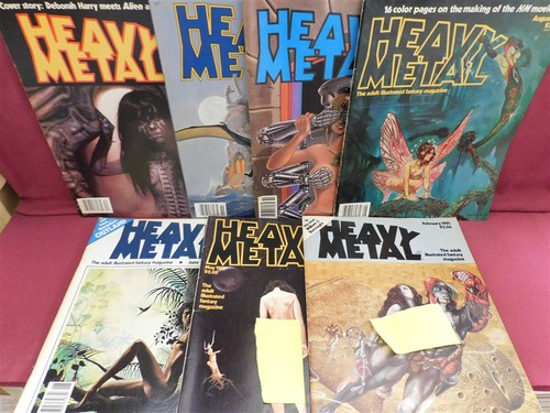 Heavy metal comic magazine lot - metal,