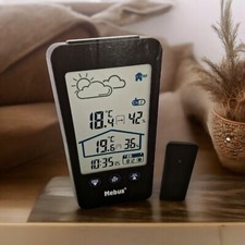 MEBUS Funk-Wetterstation schwarz