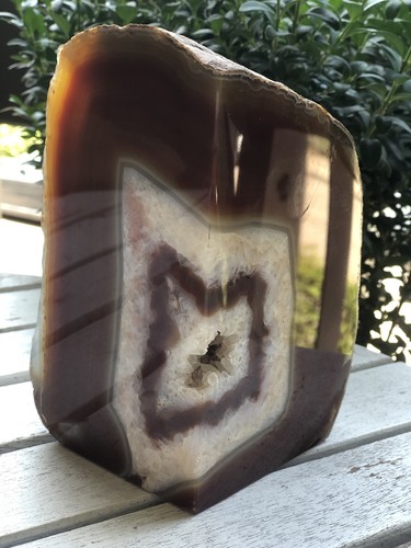 Große achat geode naturbraun - achat-geode,