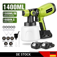Farbsprühsystem Wandfarbe Lacke 1400ML Farbsprühgerät Elektrische Spritzpistole