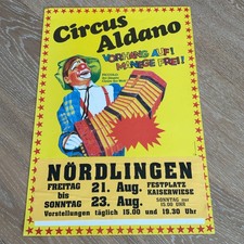 Circus Aldano.         Zirkus Circo Cirque Cirkus Sirkus Plakat Poster Affiche 
