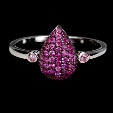 925 Sterlingsilber Ring Rubin