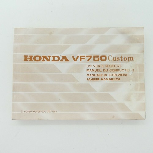 Honda 750 custom handbuch - vf,