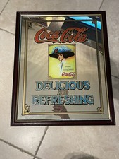 Vintage Coca-Cola Spiegel Werbung / 45x55cm