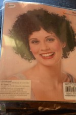 Perücke Damen Karneval Kostüm Party krause Locken Afro Karibik schwarz