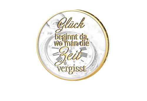 Euro vergoldet mit - 2,