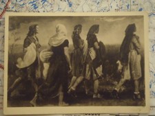 Arbeit Frauen Heimkehr Bischoff Feld Gemälde Kunst Postkarte Ansichtskarte 3370