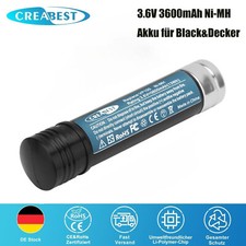 3600mAh 3.6V Ni-MH Akku Für Black&Decker VP100 VP110 VP130 VP230 Versapak VP-100