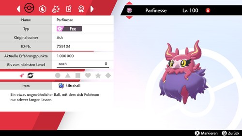 Shiny parfinesse 6iv - shiny, 100