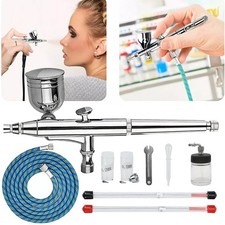 Doppelaktion Airbrushpistole Kit Fachmann Airbrushpistole Air Brush mit 3 Düsen